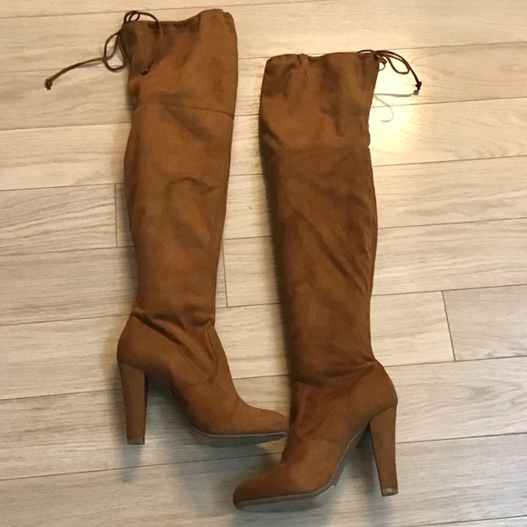 Zigisoho faux suede over the knee boots - Picture 2 of 6